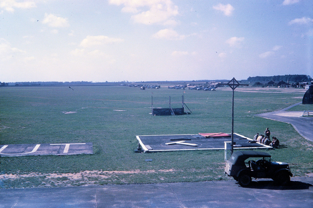The grass landing field of RAF East Wretham