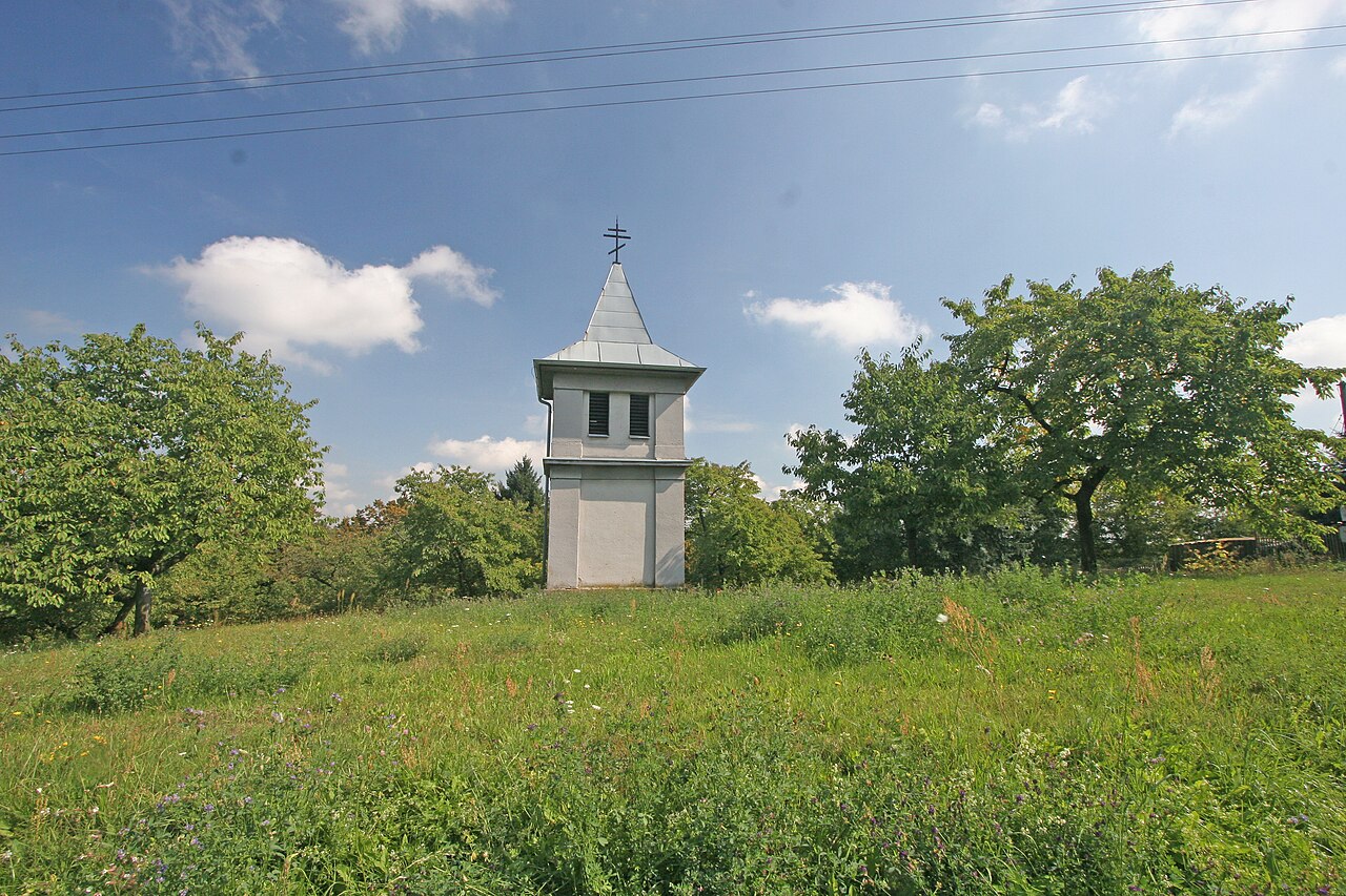 Wooden bell tower in Kojice