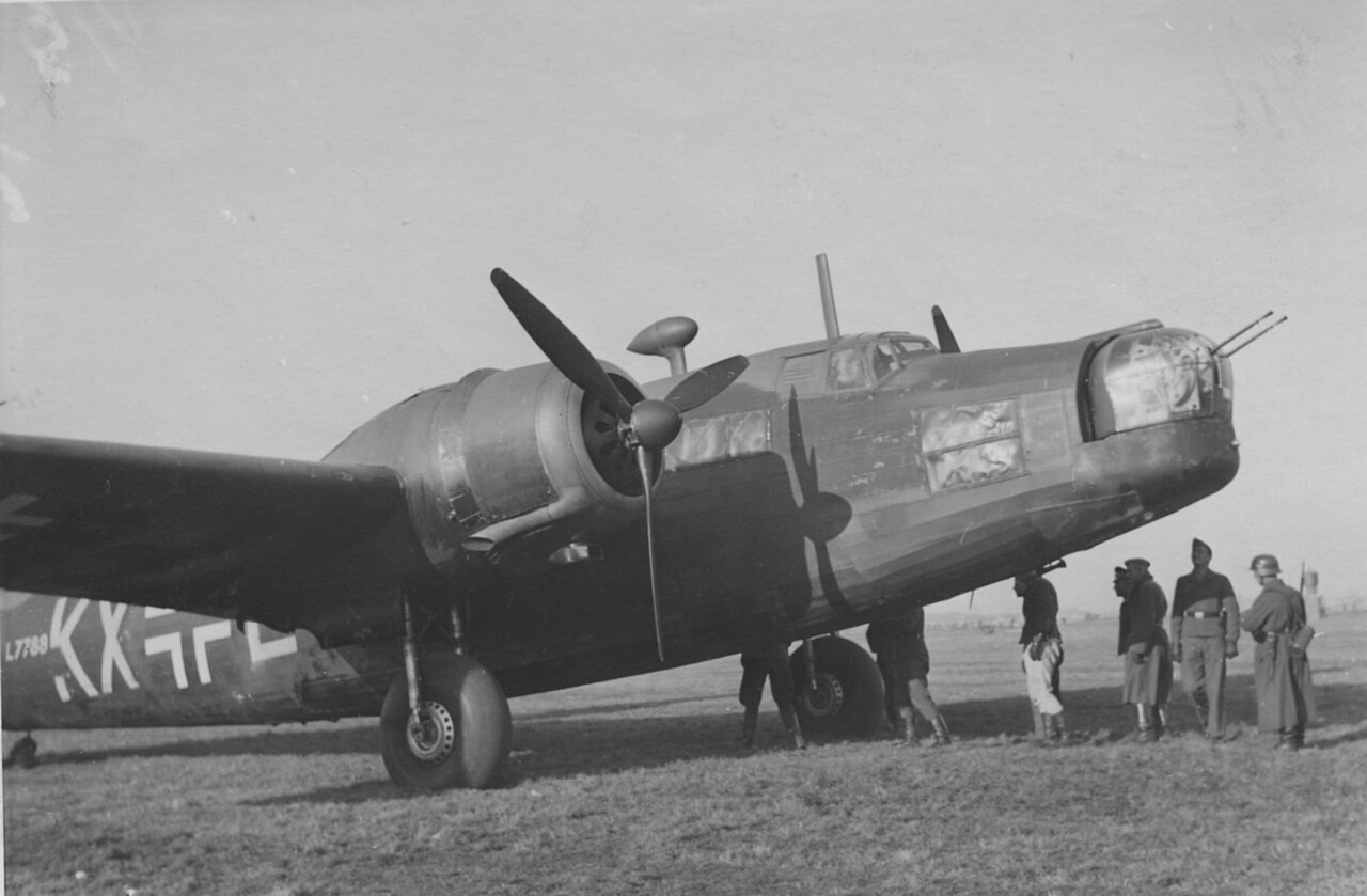 Wellington KX-E of 311 Squadron after a forced landing in the Netherlands